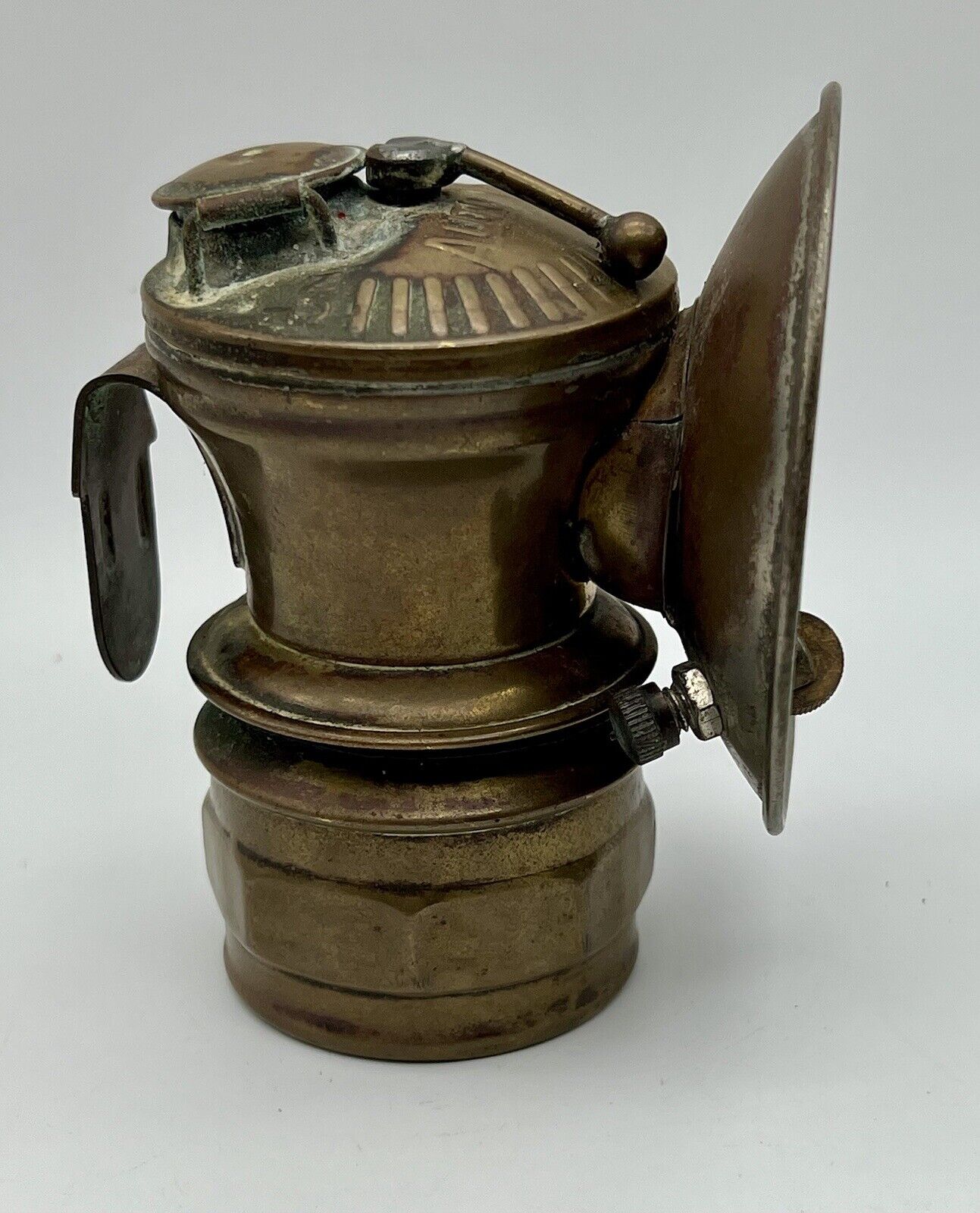 Vintage Coal Miners Carbide Lamp with Spark Controller