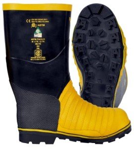 Men's Viking Steel Toe Miner 49er Mining Boot - Black/Yellow