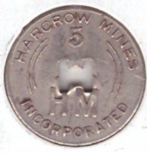 Harcrow Mines 5c Kentucky Coal Token