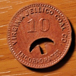 Clairfield Jellico Coal Company .10 Fiber Token