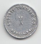 Liberty Trading Co. 5-Cent Coal Scrip Token
