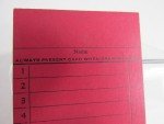 Vintage Benvir Coal Company Tally Credit Scrip Card