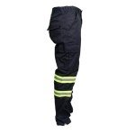 High Visibility Safety Work Pant with Leg Zipper, Navy