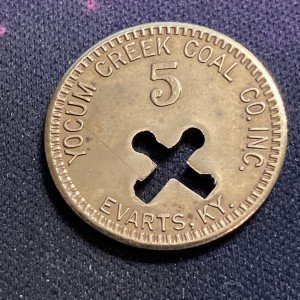 Yocum Creek Coal Co. Trade Token 5 Cents