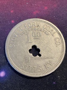 Clover Fork Coal Co. Mine Scrip Token Kitts KY