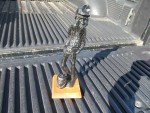 Vintage Coal Miner Figure with Lunch Bucket Display