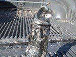 Vintage Coal Miner Figure with Lunch Bucket Display