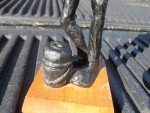 Vintage Coal Miner Figure with Lunch Bucket Display
