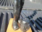 Vintage Coal Miner Figure with Lunch Bucket Display