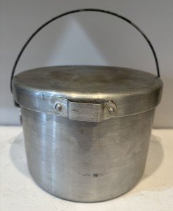 Aluminum Coal Miners Lunch Bucket with Lid