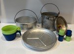 Aluminum Coal Miners Lunch Bucket with Lid