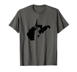 West Virginia State Coal Miner with Pick Axe Shirt