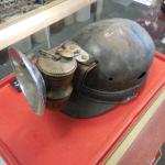 Vintage Low Vein Coal Mining Cap with Carbide Lamp