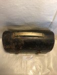 Vintage Black Metal Lunch Pail for Coal Miners