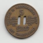 New River Co. 5 Cent Coal Token - Stanaford