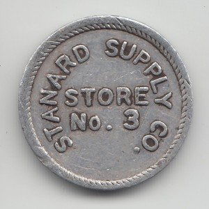 Stanard Supply Co Coal Scrip Token - Wilsonburg WV