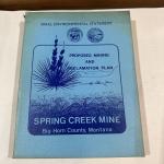 Spring Creek Mine Reclamation Plan Book 1979