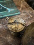Vintage Brass Auto-Lite Coal Miner Lamp
