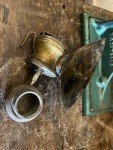 Vintage Brass Auto-Lite Coal Miner Lamp