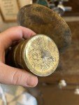Vintage Brass Auto-Lite Coal Miner Lamp