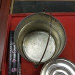 Vintage Tin Coal Miner Lunch Pail Bucket
