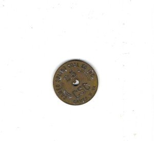 Cameo Splint Coal Co 25 Cents Scrip Token