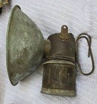 Vintage Coal Miners Hat with Auto-Lite Lamp