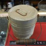 Vintage Aluminum Coal Miners Lunch Bucket Pail