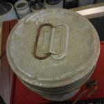 Vintage Aluminum Coal Miners Lunch Bucket Pail