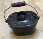 Vintage Steel Coal Miners Lunch Pail Set