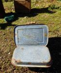 Coal Miners Railroad Lunch Box with Wood Handle