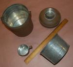 Vintage Coal Miners Lunch Pail Set - 5 Pieces