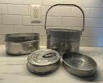 Leyse Priscilla Aluminum Coal Miner Lunchbox Set