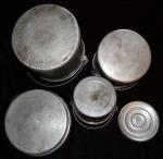 Vintage Coal Miner's Lunch Pails Set of 3