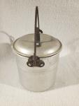 Vintage Paramount Pure Aluminum Coal Miner Lunch Pail