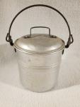 Vintage Paramount Pure Aluminum Coal Miner Lunch Pail