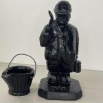 Vintage Hand-Carved Virginia Coal Miner Figurine 7.5”