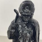Vintage Hand-Carved Virginia Coal Miner Figurine 7.5”