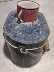 Vintage Steel Coal Miner's Lunch Pail Set