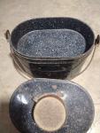 Vintage Steel Coal Miner's Lunch Pail Set