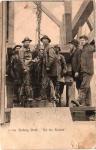 Vintage Coal Miners Bucket Postcard - 1906