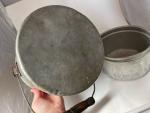 Vintage Coal Miner Aluminum Lunch Pail Set