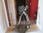 Coal Miner Backpack with Real Coal & Dinner Bucket