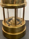 Vintage Brass Coal Mining Lantern from Aberaman