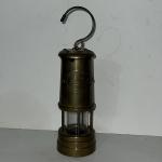Vintage Brass Miners Lamp - Aberaman Colliery, Wales
