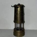 Vintage Brass Miners Lamp - Aberaman Colliery, Wales