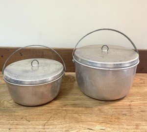 Vintage Coal Miners Lunch Bucket Set of 2