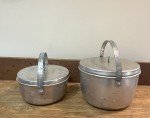 Vintage Coal Miners Lunch Bucket Set of 2