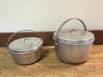 Vintage Coal Miners Lunch Bucket Set of 2