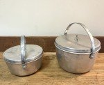 Vintage Coal Miners Lunch Bucket Set of 2